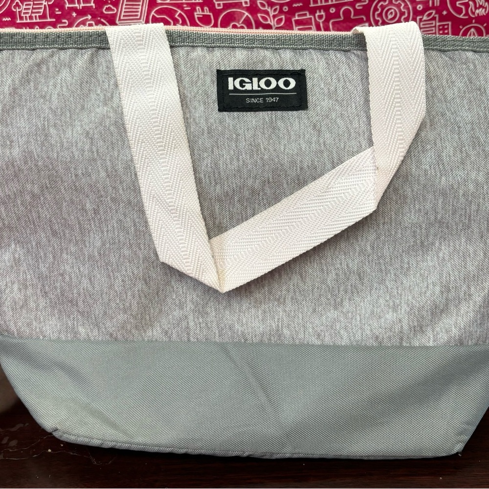 Igloo Two-Tone Gray and Cream lunch box